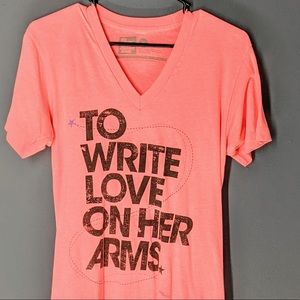 To Write Love on Her Arms T-Shirt | Soft V-Neck